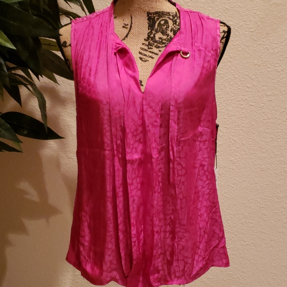 Calvin Klein Pink Animal Print Top